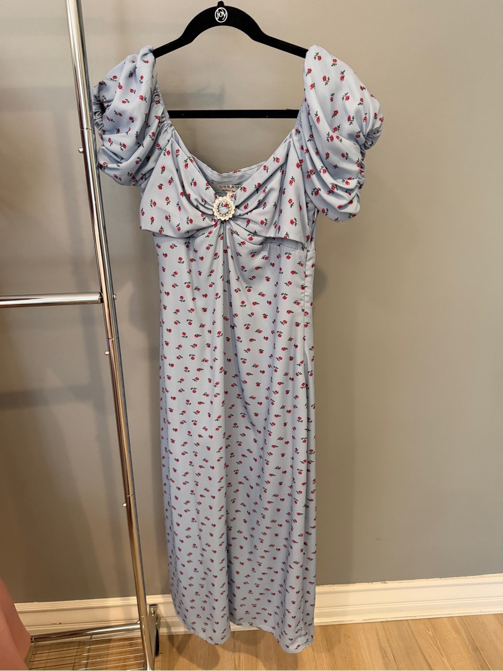 Sister Jane Bonnie Floral Midi Dress in Blue Floral Print